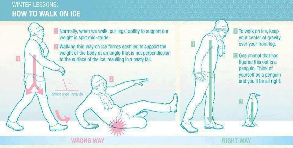 Hard Lessons: How to Fall on Ice