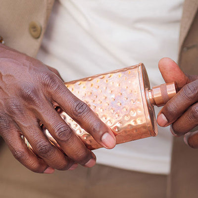 Hammered Copper Flasks | Jacob Bromwell®