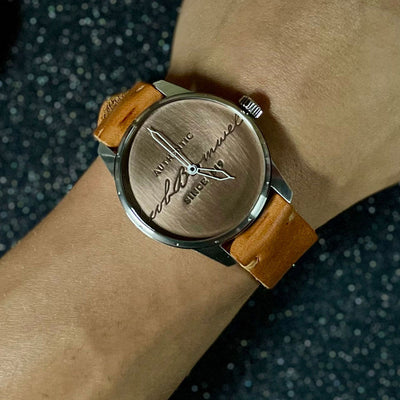 Reloj de lujo insignia The Hands of Time™ de 41 mm | Esfera de cobre puro.