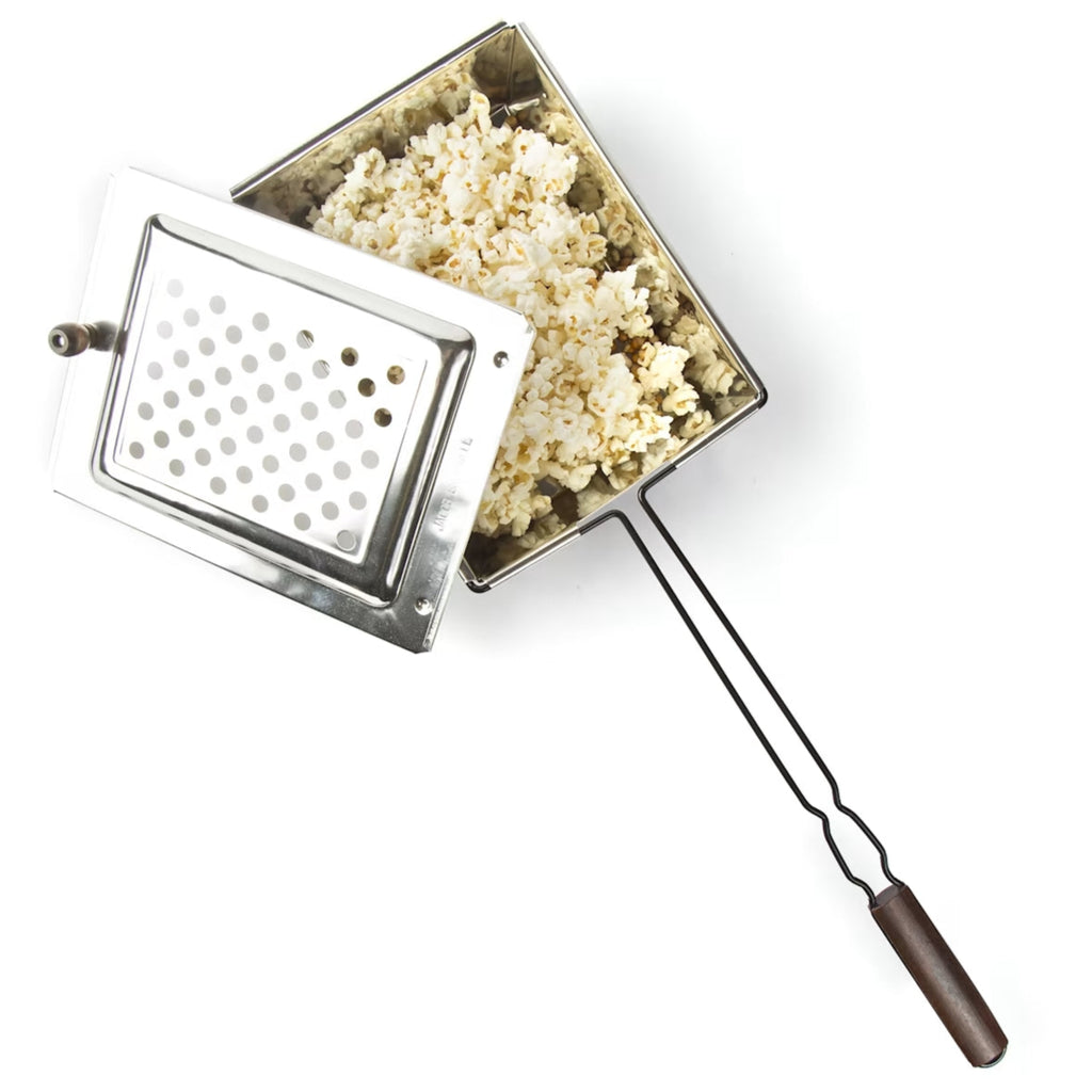 Jacob Bromwell® Over the Fire Popcorn Popper Camping Popcorn Ma...
